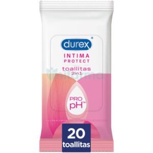 DUREX INTIMA PROTECT TOALLITAS DE HIGIENE ÍNTIMA 20UDS