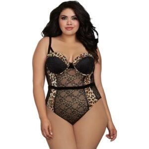 NH - BODY TEDDY - NEGRO LEOPARDO