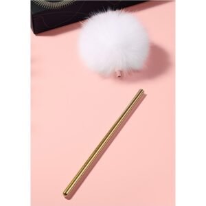 PLUMA ESTIMULADORA CON ELEGANTE MANGO INOX