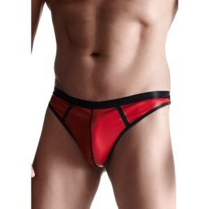 --- WETLOOK MENS TANGA - ROJO ---