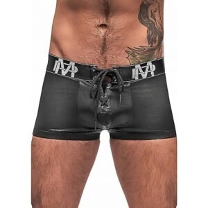 --- BOXER CON CORDONES - NEGRO ---