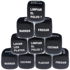 DADO NEGRO QUÉDATE EN CASA - 1 UNIDAD