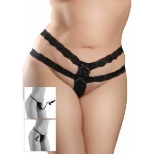CROTCHLESS SECRET GEM XL-2XL - BLACK