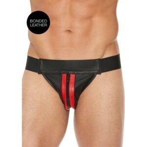 PLAIN FRONT WITH ZIP JOCK - ROJO