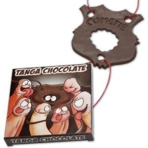 TANGA GOMINOLA SILUETA POLICIA SABOR CHOCOLATE-MENTA