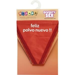 --- TANGA ROJO CHICA FELIZ POLVO ---