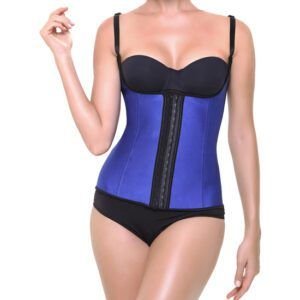 --- CORSET LATEX SHAPE AZUL ---