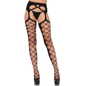 LEG AVENUE MEDIAS OPACAS DE RED DIAMANTE