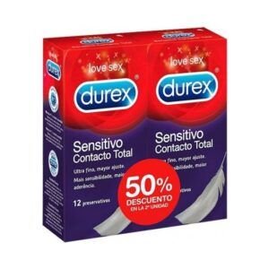DUREX DUPLO SENSITIVO CONTACTO TOTAL 2X12 UDS