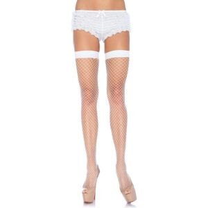 LEG AVENUE MEDIAS DE RED INDUSTRIAL MEDIANA BLANCA